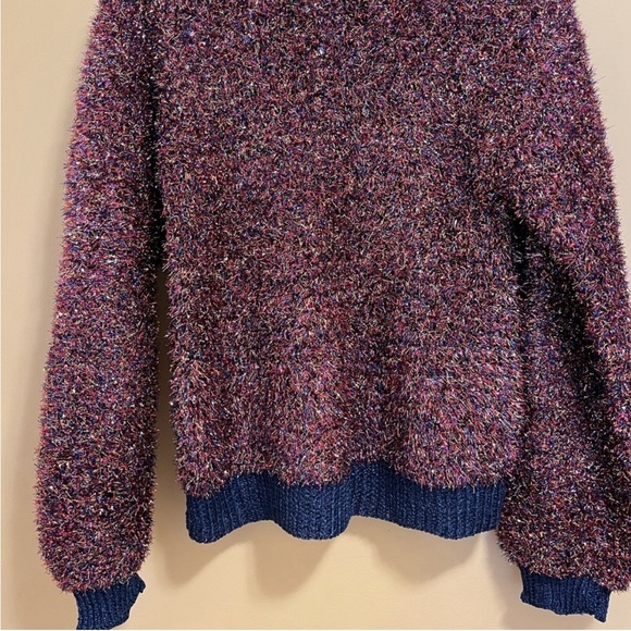 Women Shinny Knit Handmade Sweater- Holiday Gift- - Picture 1 of 8